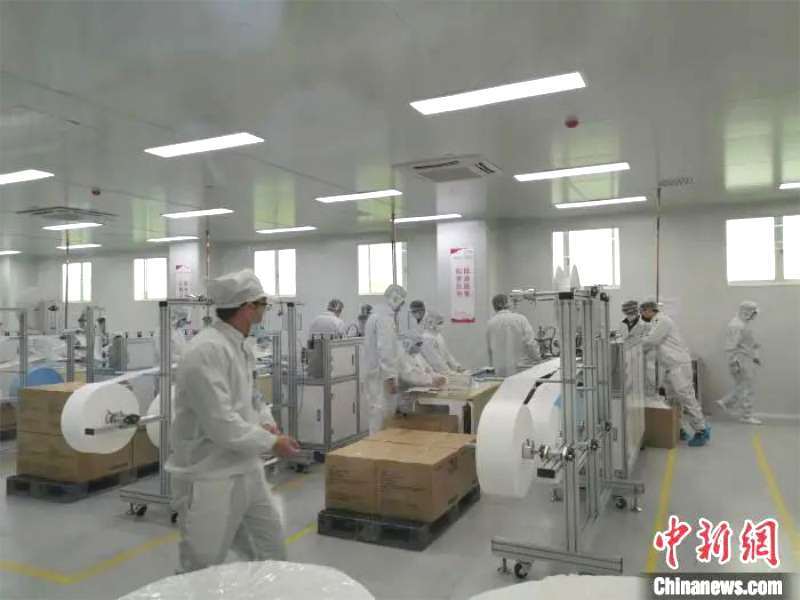 广汽集团口罩生产线。王华 摄 广汽集团口罩生产线。王华 摄