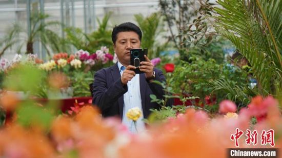 图为游客拍摄留影。 魏建军 摄 图为游客拍摄留影。 魏建军 摄