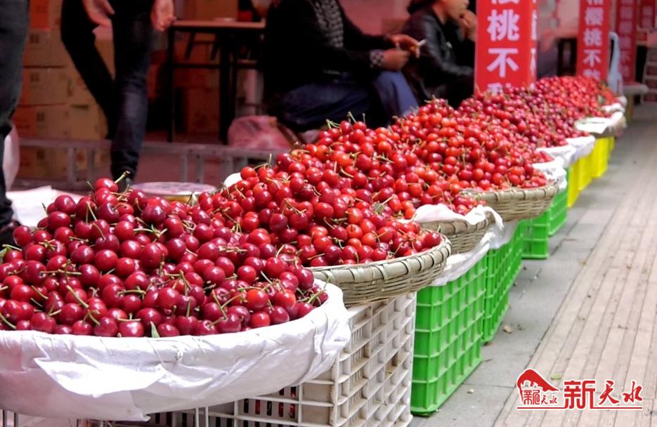 网络直播物流助推 天水大樱桃线上线下销售“火”