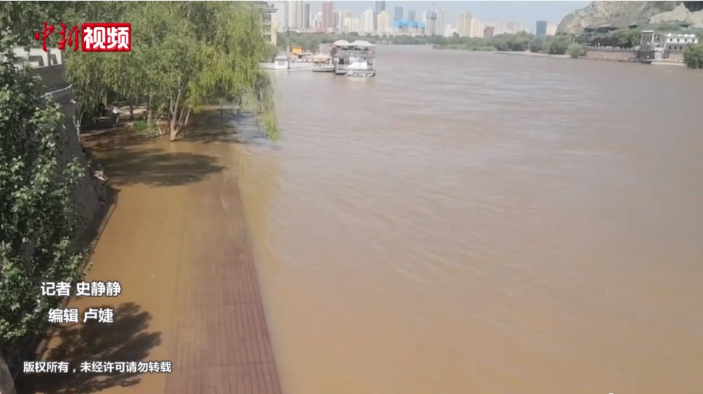 黃河蘭州段水漲 部分沿河旅游項目暫停