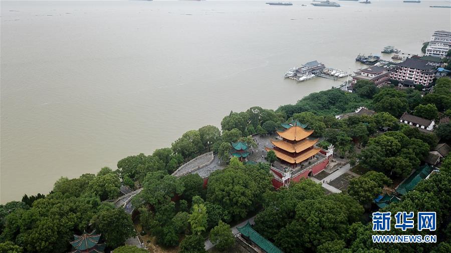 （防汛抗洪）（3）俯瞰高水位下的岳阳楼