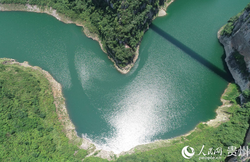 水西湖露营基地大峡谷航拍。吴守良 摄