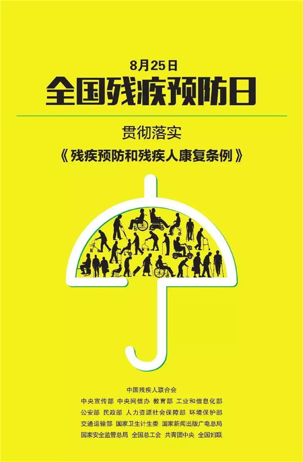 2017年我国首个“残疾预防日”海报