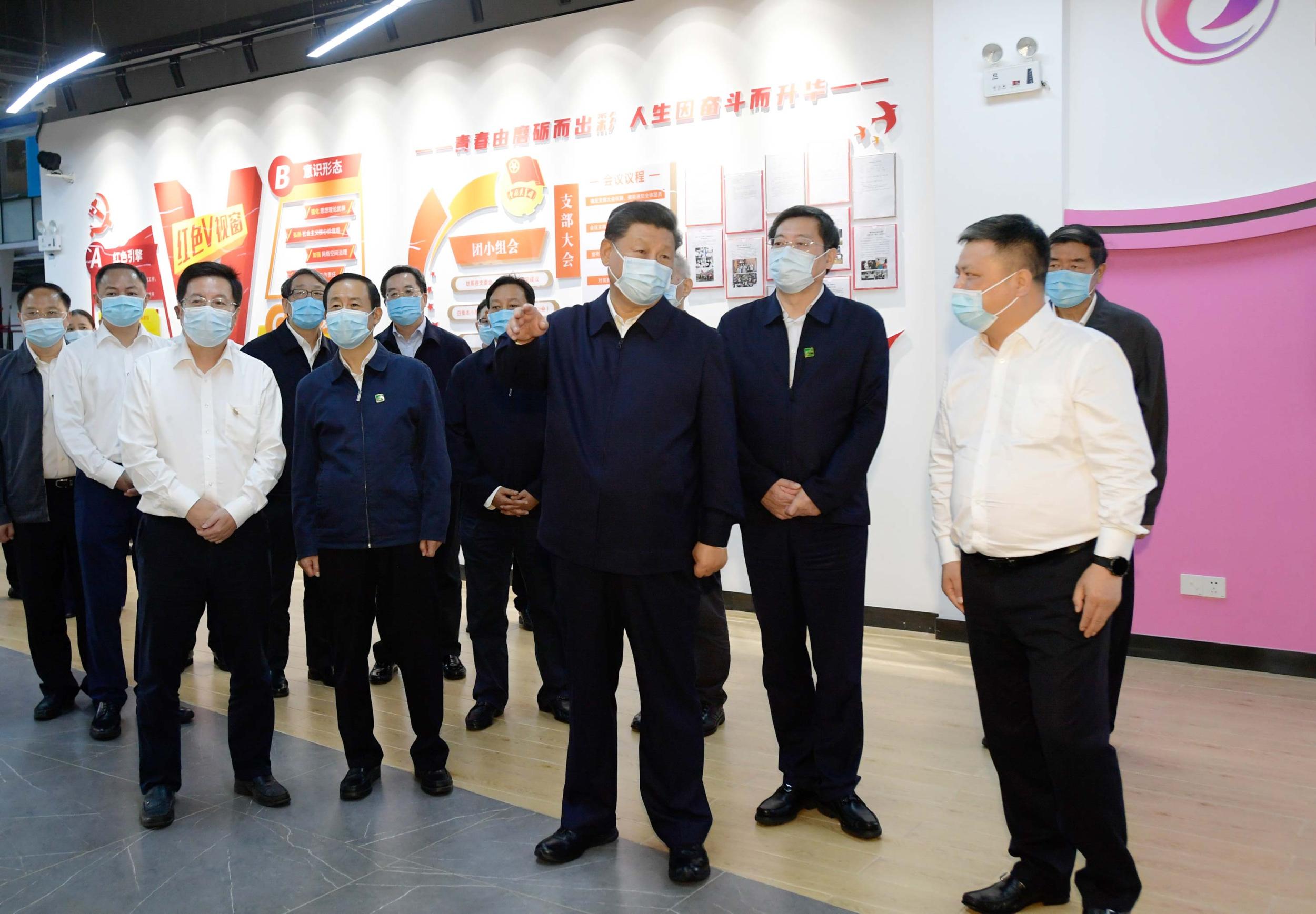 9月16日至18日,中共中央总书记、国家主席、中央军委主席习近平在湖南考察。这是17日下午,习近平在马栏山视频文创产业园,考察园区开展企业党建和内容生产、技术研发、人才培养等。