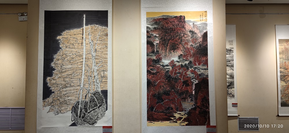 “脱贫攻坚·读者同心”镇原书画巡展首展（兰州）完成布展，明天正式开幕