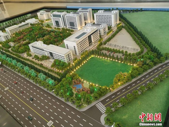 中国—东盟检验检测认证高技术服务聚集区沙盘图。 谢艺观 摄 中国—东盟检验检测认证高技术服务聚集区沙盘图。 谢艺观 摄