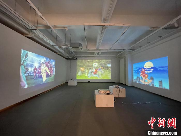 “彷宋”概念短片在现场播放。 彭莉芳 摄 “彷宋”概念短片在现场播放。 彭莉芳 摄