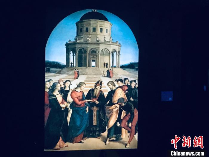 “拉斐尔的艺术：不可能的相遇”展览12月12日在中华世纪坛开幕 陈杭 摄