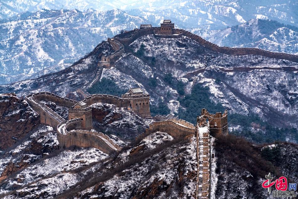 江山如画:春雪惊艳古长城 水墨丹青金山岭_甘肃旅游精品线路_中国甘肃
