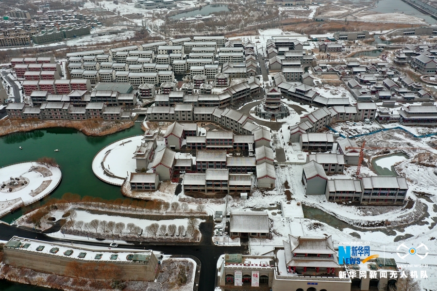 【“飞阅”中国】春雪润古城