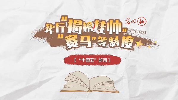 手绘动画丨【“十四五”新词】“实行‘揭榜挂帅’、‘赛马’等制度” 手绘动画丨【“十四五”新词】“实行‘揭榜挂帅’、‘赛马’等制度”
