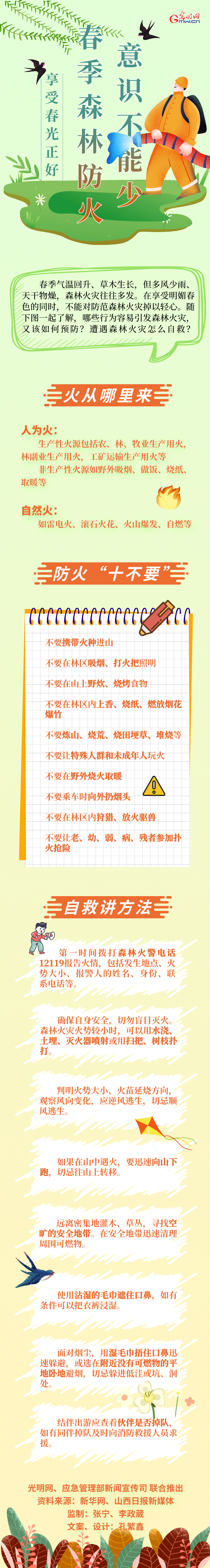 【应急科普】图解丨享受春光正好 春季森林防火意识不能少! 【应急科普】图解丨享受春光正好 春季森林防火意识不能少!