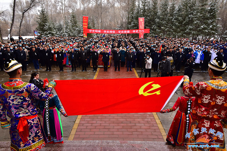 张掖肃南：清明祭英烈 传承红色精神