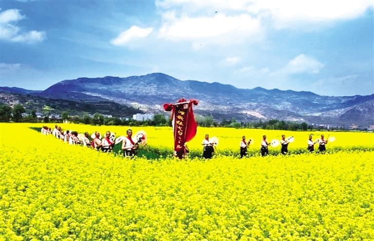 天水武山县推出5条旅游路线畅游油菜花海