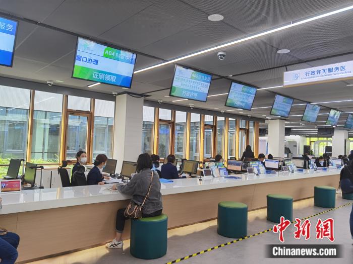雄安新区政务服务中心市民正在办理业务。孙静波 摄 雄安新区政务服务中心市民正在办理业务。孙静波 摄