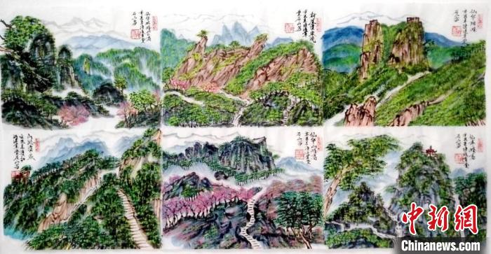 谢石山的部分画作。受访者供图 谢石山的部分画作。受访者供图
