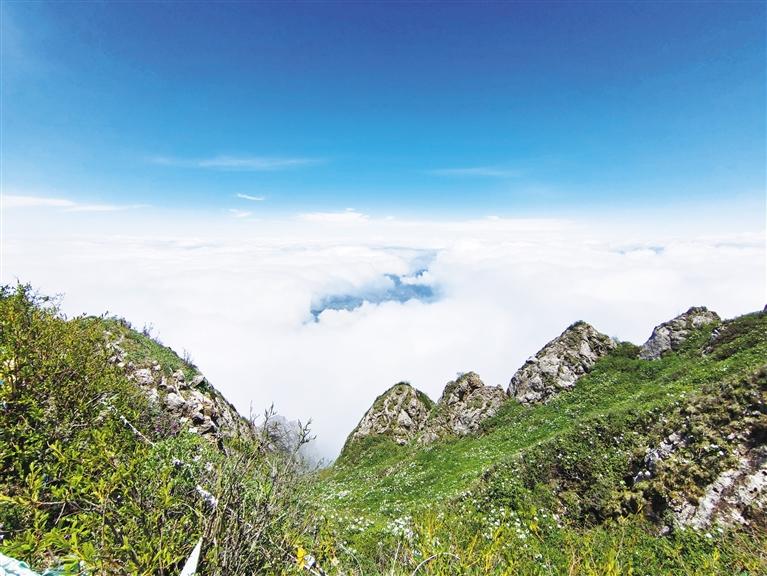 莲花山半山险峻半山幽