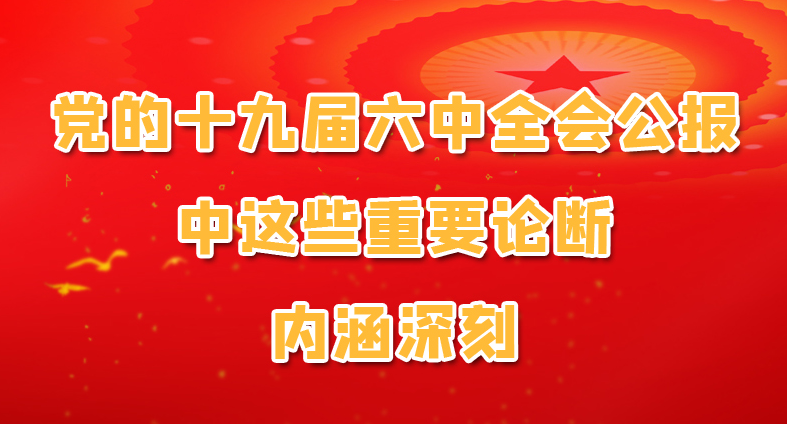 图解|党的十九届六中全会公报中这些重要论断 内涵深刻