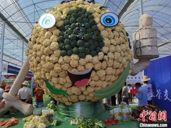 2021年7月，2021中国·兰州(榆中)高原夏菜新品博览会在兰州市榆中县高崖镇举办。(资料图) 杨娜 摄