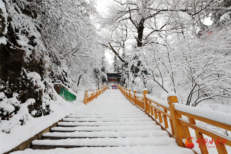 【陇拍客】兰州榆中：雪落兴隆山 满眼皆童话