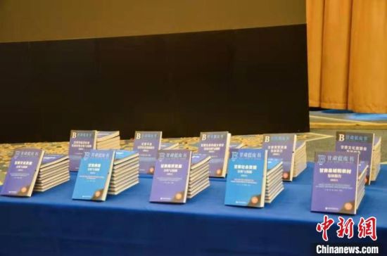 1月8日，2022年度《甘肃蓝皮书》成果发布，梳理了甘肃文旅、经济、商务、舆情等发展热点、难点。　闫姣 摄