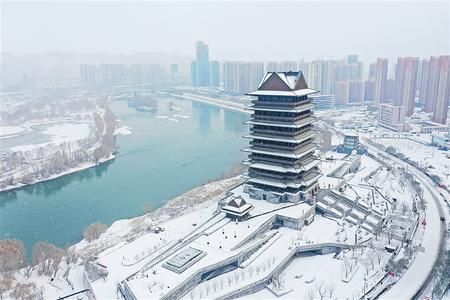 兰州市迎来立春以来的第一场降雪