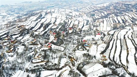 雪润陇原 风景如画