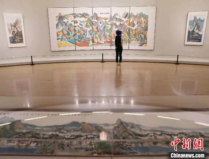 中國美術館展出方駿200余國畫精品詮“家山”意境