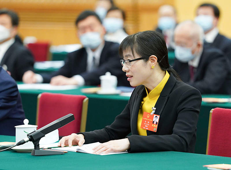 2020年5月24日,全国人大代表禹诚参加湖北代表团的审议并发言。