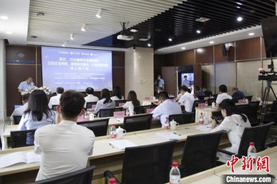 图为张江·兰白服务企业直通车暨兰白试验区、兰白自创区生物医药领域专场线上推介会。(资料图) 邸金 摄 图为张江·兰白服务企业直通车暨兰白试验区、兰白自创区生物医药领域专场线上推介会。(资料图) 邸金 摄