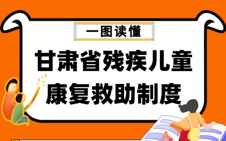 一图读懂 | 甘肃省残疾儿童康复救助制度