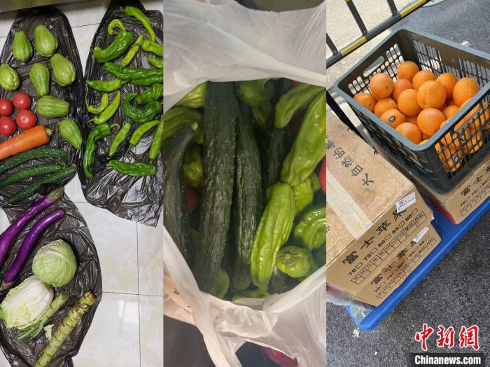团购的各种物资。 受访者供图 团购的各种物资。 受访者供图