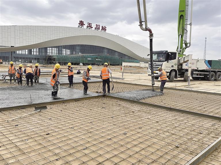 兰州新区秦王川站综合枢纽集散广场项目9月建成