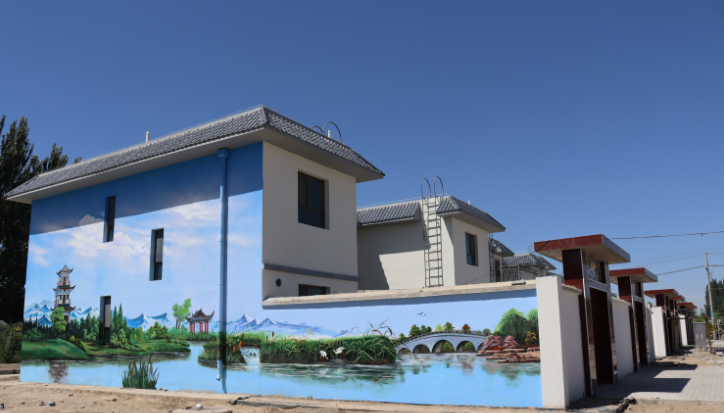 【原创】酒泉市肃州区泉湖镇: 太赞了!墙体彩绘扮靓美丽乡村_fororder_WechatIMG3554