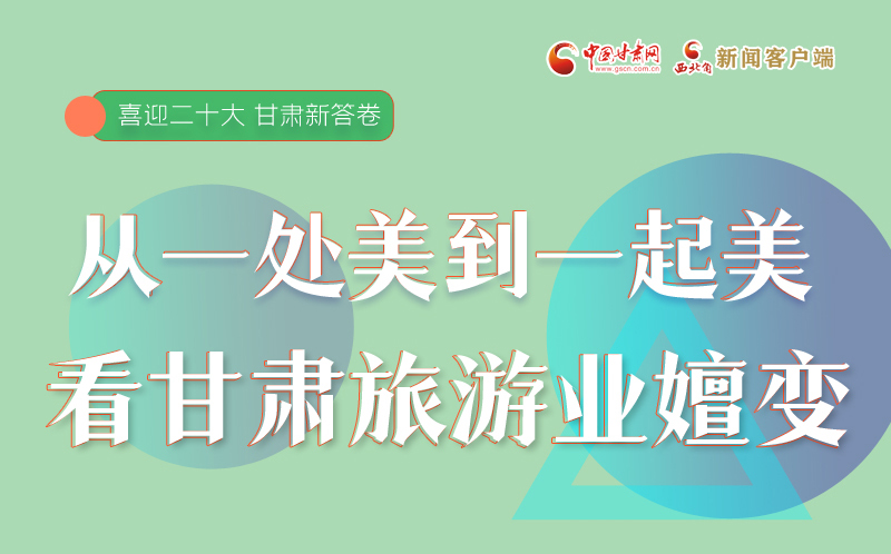 【喜迎二十大 甘肃新答卷】图解丨从“一处美”到“一起美” 看甘肃旅游业嬗变之旅