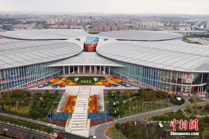 航拍国家会展中心(上海)。 殷立勤 摄 航拍国家会展中心(上海)。 殷立勤 摄