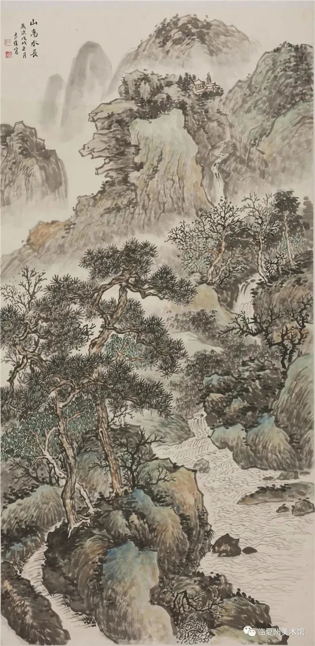 杜喜俊 国画《山高水长》 兰州市