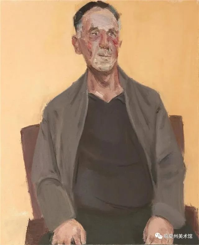张光宏 油画《第二代治沙人贺中强》 兰州市