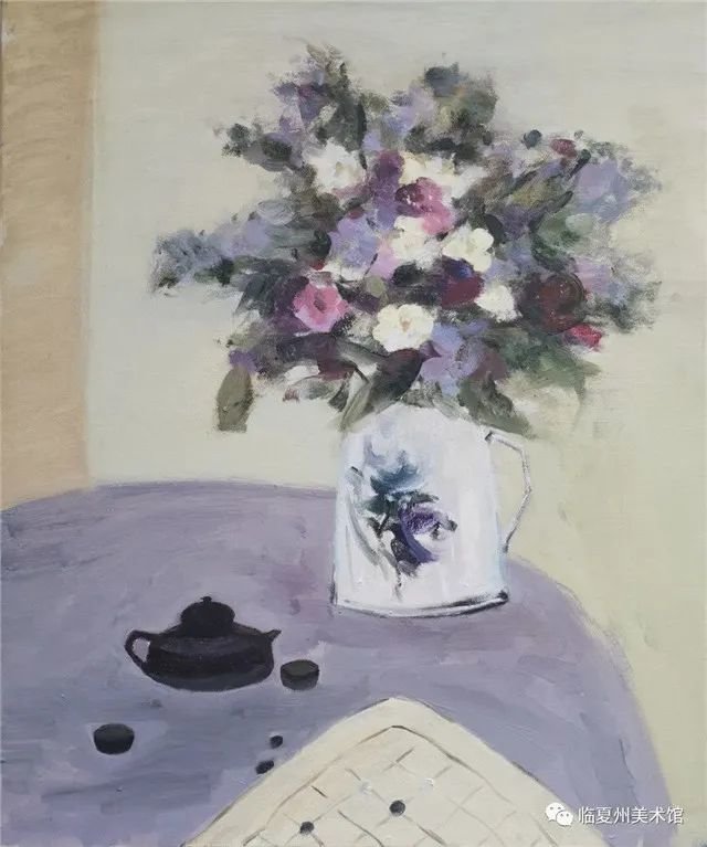 朱倩茹 油画《静》 临夏州