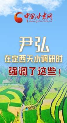 图解|尹弘在定西天水调研时强调了这些！