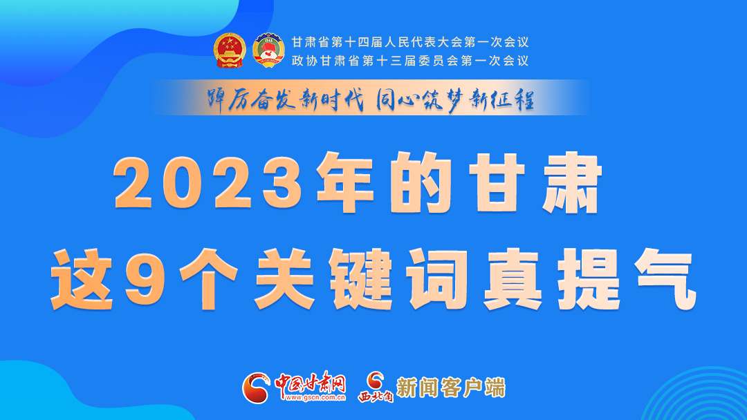 海报|2023年的甘肃 这9个关键词真提气！