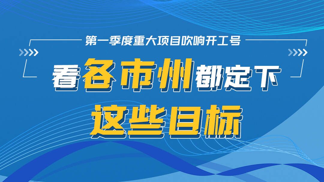 海报|第一季度重大项目吹响开工号 看各市州都定下这些目标