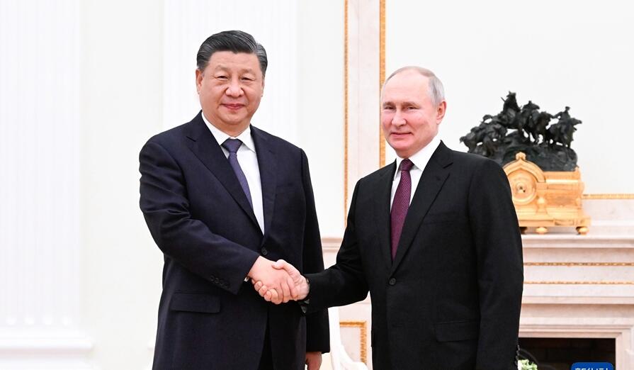 习近平会见俄罗斯总统普京