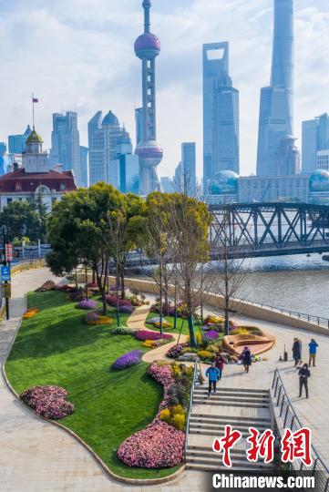 上海苏州河黄浦段河口花园。 上海市住房城乡建设管理委 供图 上海苏州河黄浦段河口花园。 上海市住房城乡建设管理委 供图