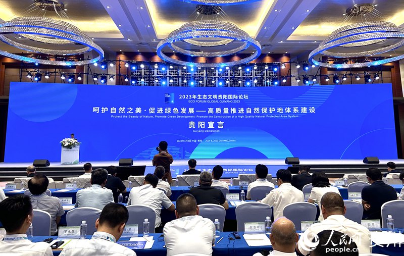 发布《贵阳宣言》。人民网 阳茜摄jpg