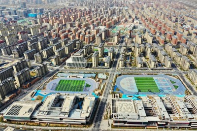 这是雄安新区容东片区(2023年3月24日摄,无人机照片)。新华社记者 牟宇 摄_副本