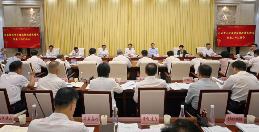任振鹤主持召开全省重大项目建设推进落实情况督查工作汇报会