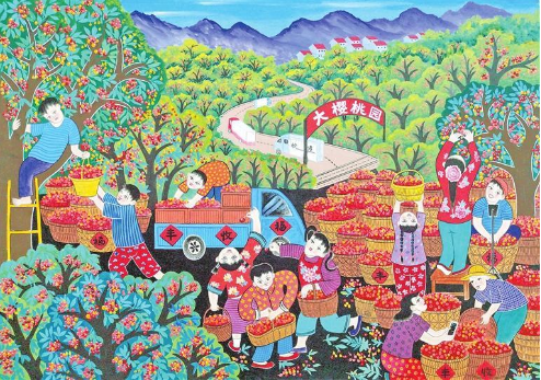 和美乡村 乐享丰年——甘肃农民画作品选