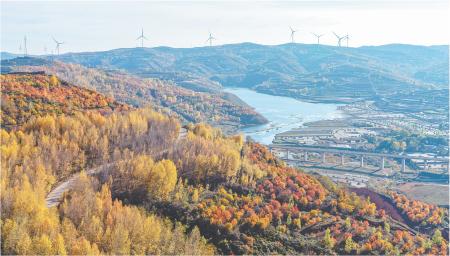 定西通渭：锦屏水库秋景美如画