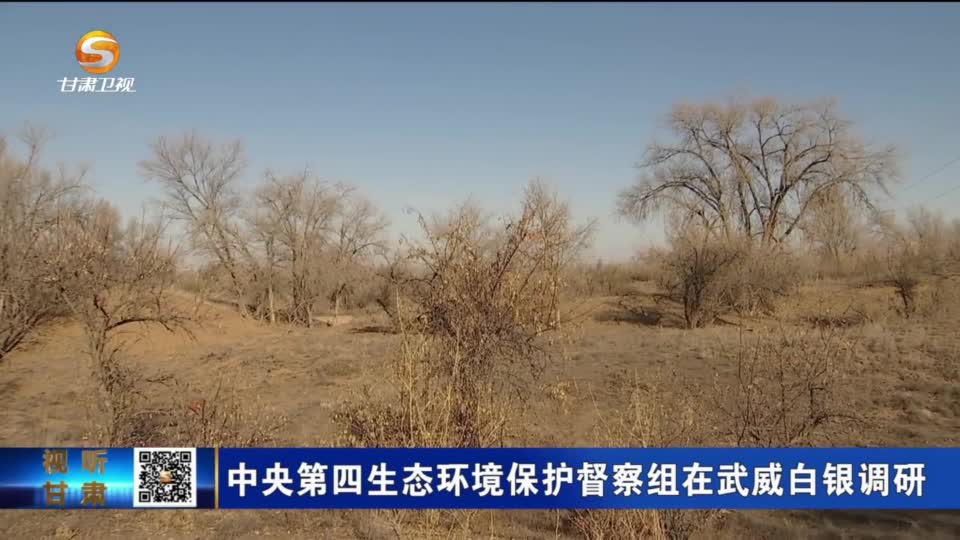 【短视频】中央第四生态环境保护督察组在武威白银调研